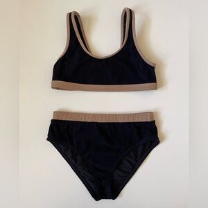 Splendid Girls’ Tactile Cashmere 2 Pc. Swim Set - Bralette w/ High Waist Bottoms